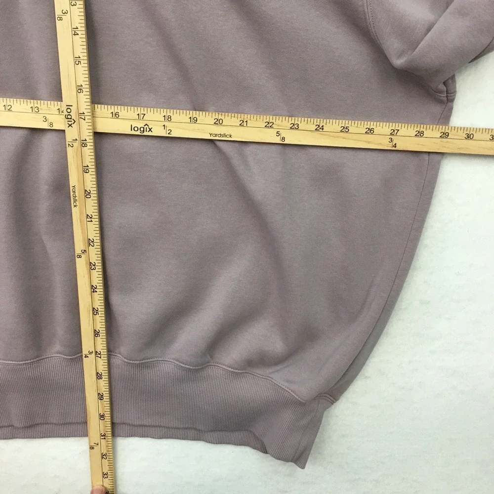Nike Sportswear Phoenix Fleece Quarter Zip Sweatshirt Mauve Womens XL FV7679-226